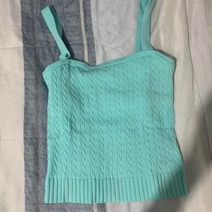 Light blue top